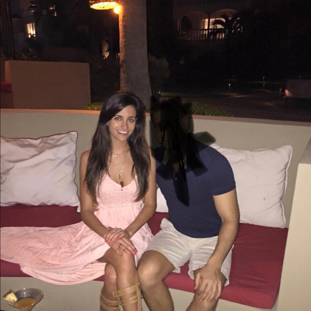 Pink backless maxi gown